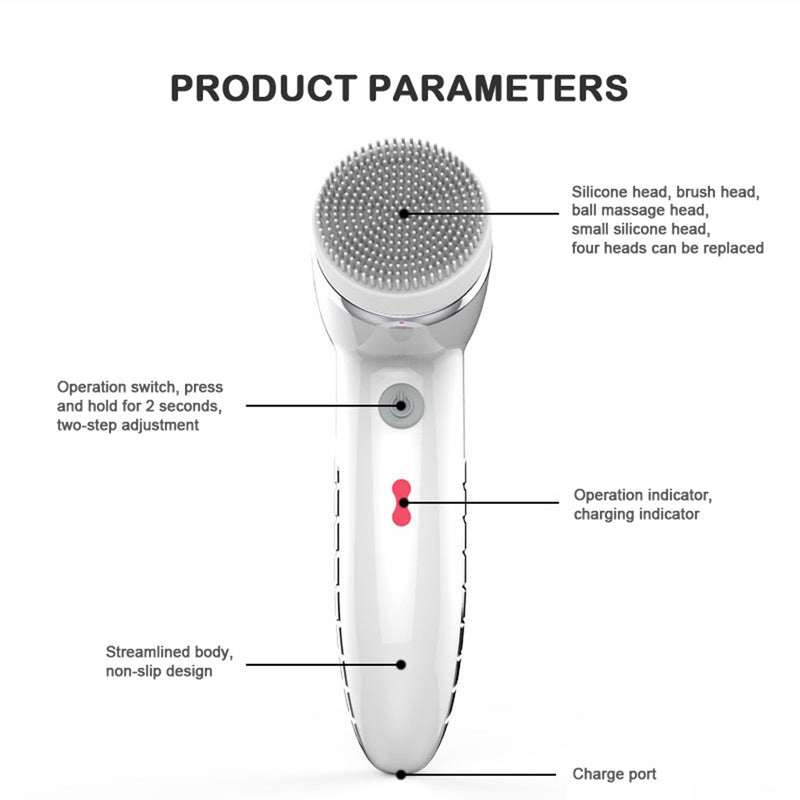 Mini Limpador e Massageador Facial Profundo - Bella